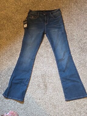 True Religion Women's Dark Blue Flare Jeans